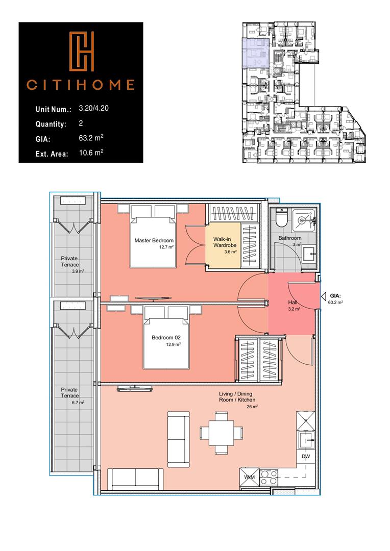 Image of Apartment - 2 Bedrooms - 1 Bathrooms for Sale in Victory Suites-Gibraltar, Image 6